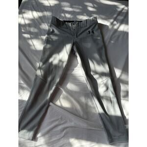 Under Armour Youth Small Grey Baseball Pants Loose Fit YSM GUC